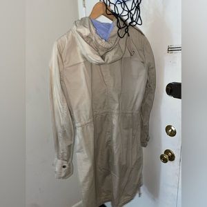 Beige trench coat